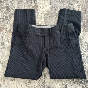 Banana Republic Black Pinstripe Cropped Pants